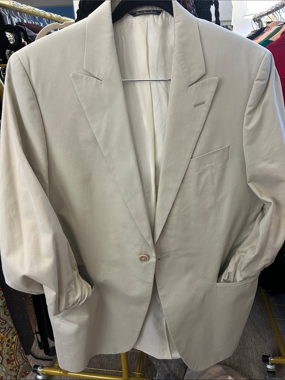Men's Single-Breasted Light tan Blazer